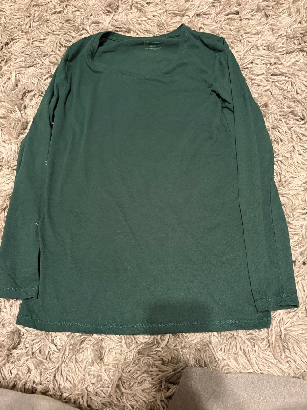 No Boundaries Women's Long Sleeve Tee - Forest Green